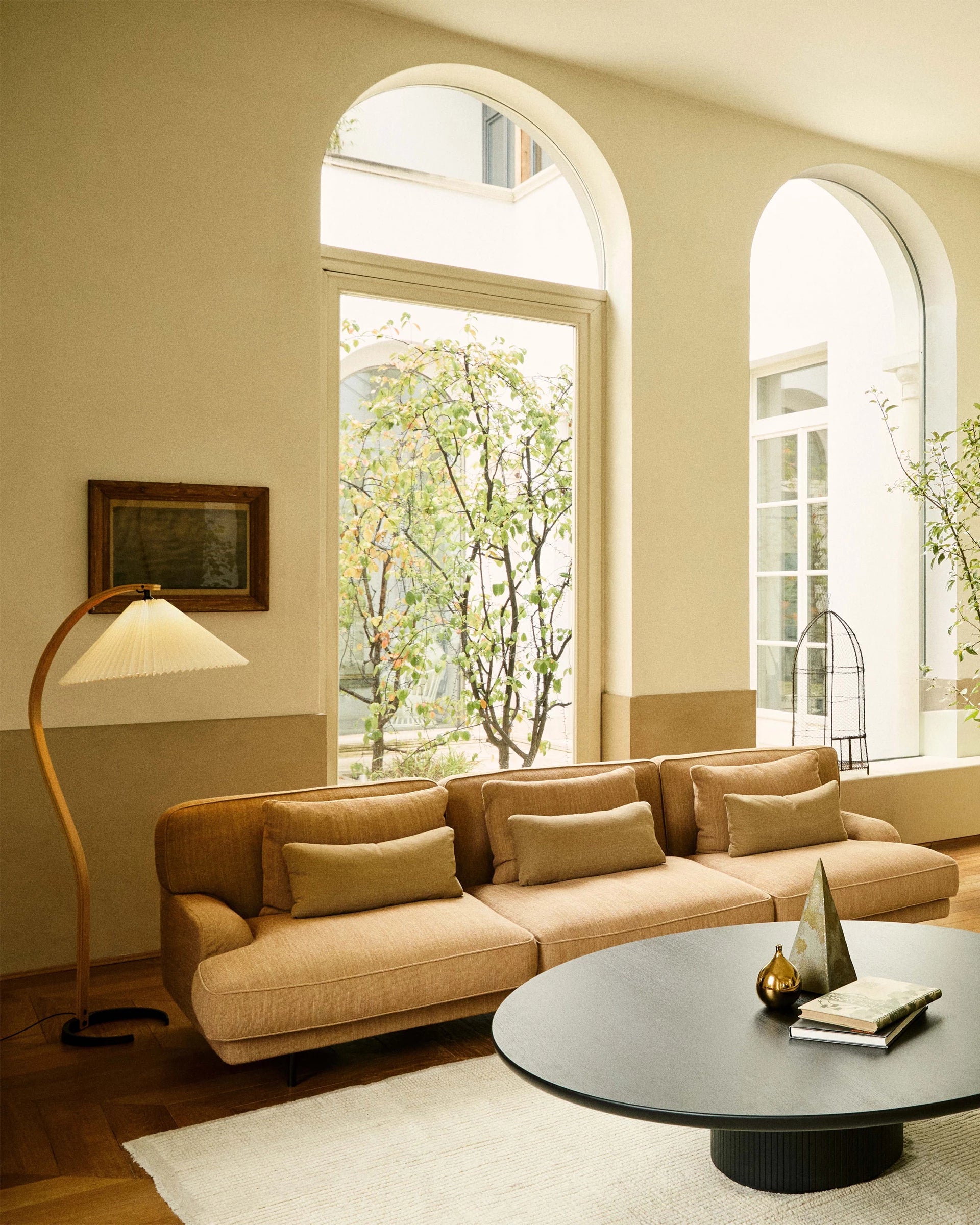 Flaneur Cushion by GUBI shown in an interior setting, view 2