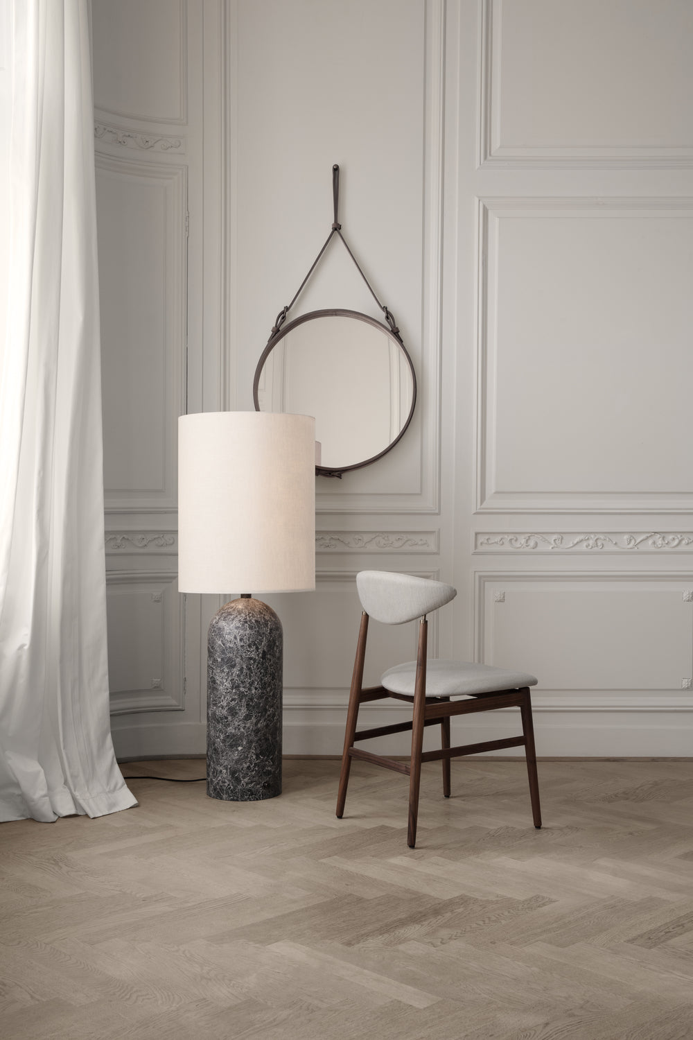 Gent Dining Chair by GUBI shown in an interior setting