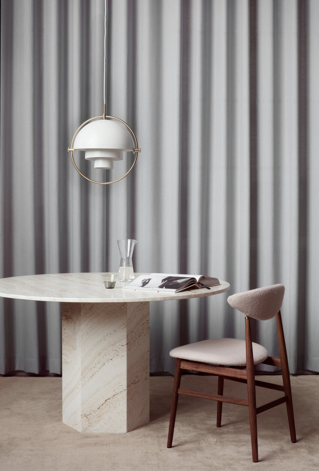 Gent Dining Chair by GUBI shown in an interior setting