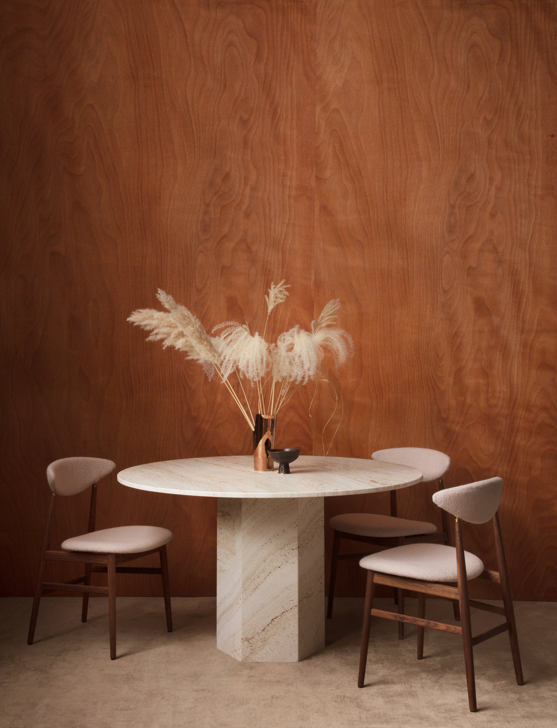 Gent Dining Chair by GUBI shown in an interior setting