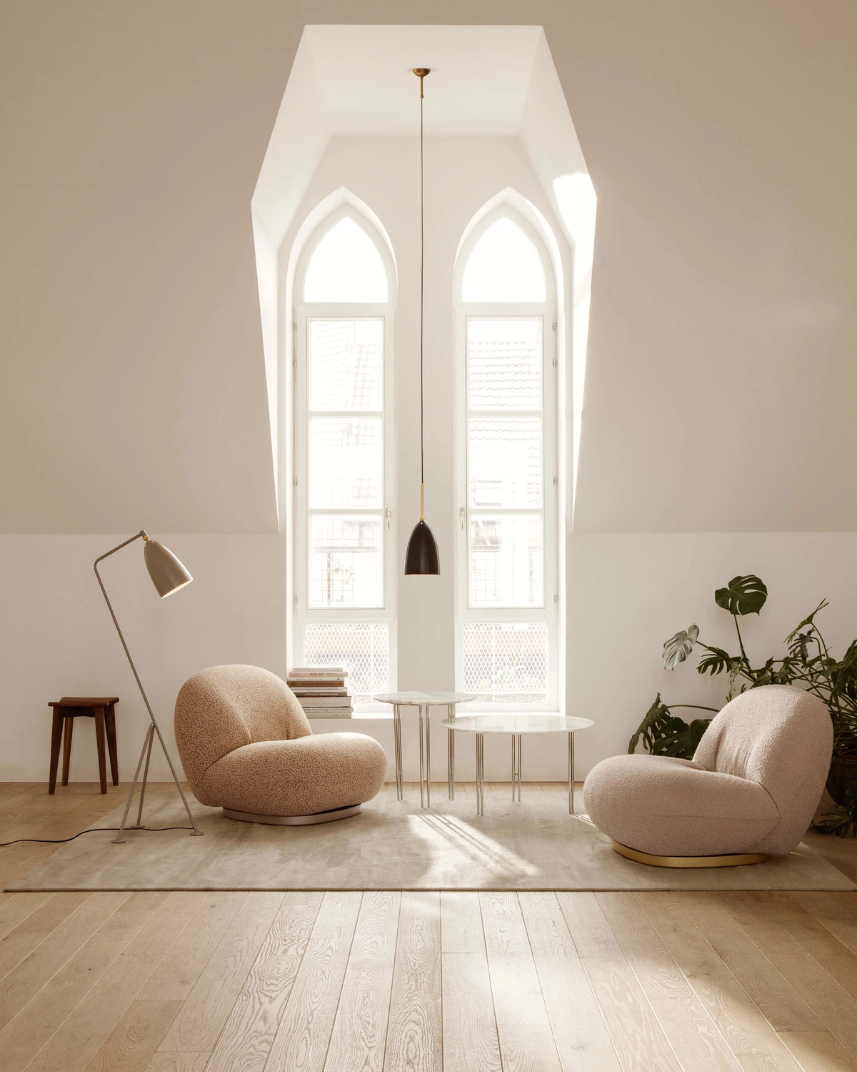 Gräshoppa Pendant by GUBI shown in an interior setting, view 2