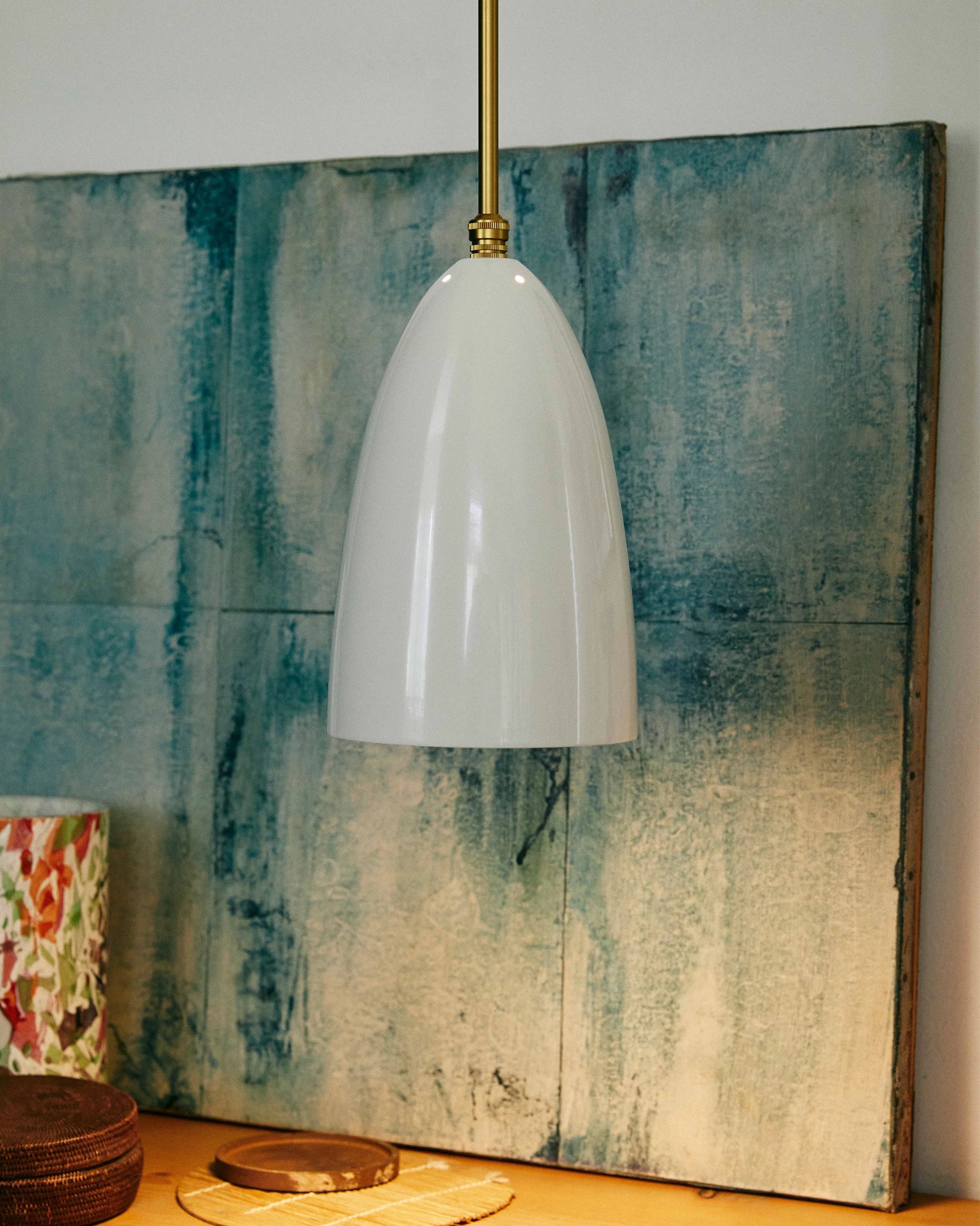 Gräshoppa Pendant by GUBI shown in an interior setting, view 4