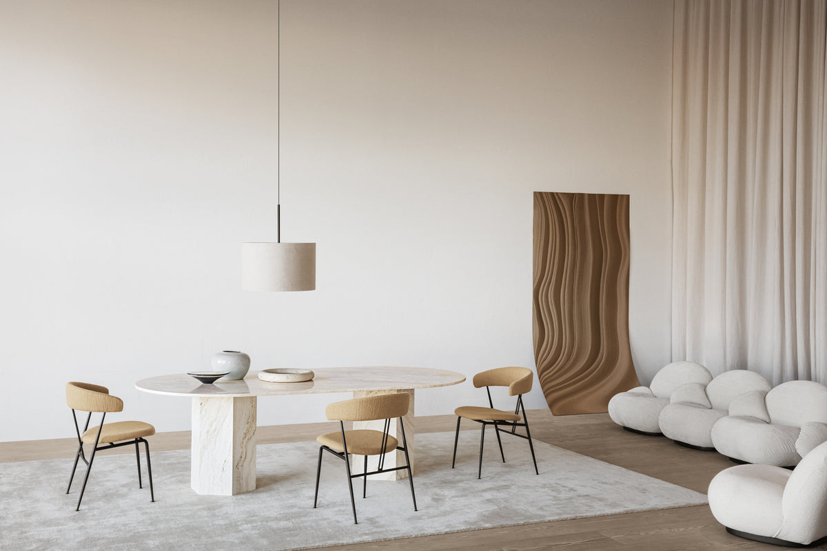 Gravity Pendant by GUBI shown in an interior setting