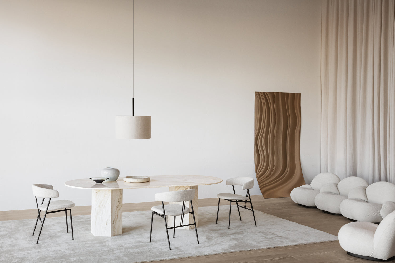 Gravity Pendant by GUBI shown in an interior setting