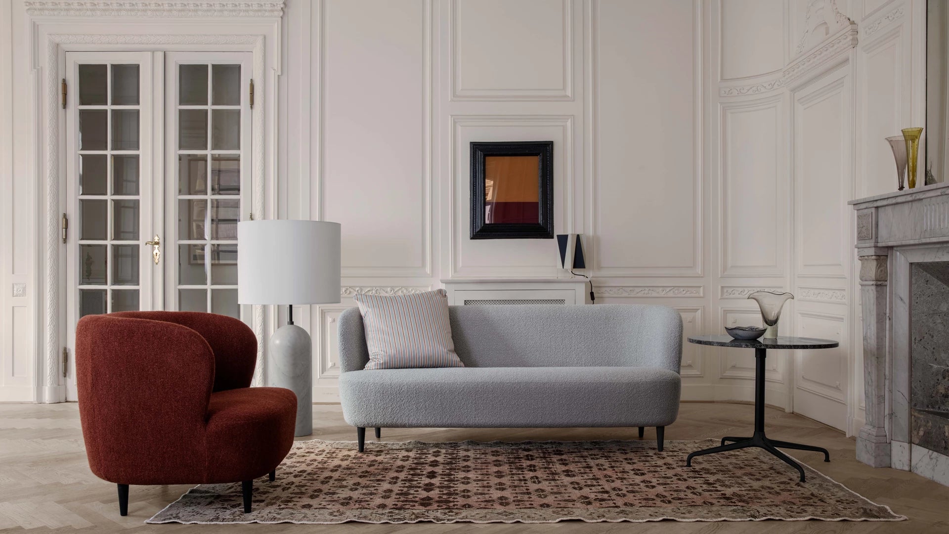 Gravity XL Floor Lamp by GUBI shown in an interior setting