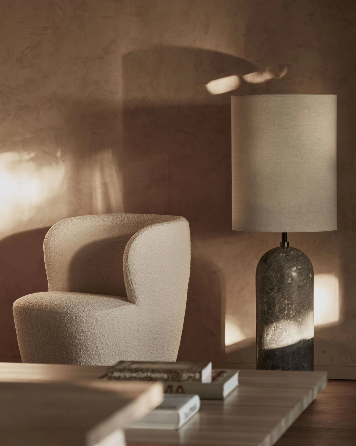 Gravity XL Floor Lamp by GUBI shown in an interior setting, view 2