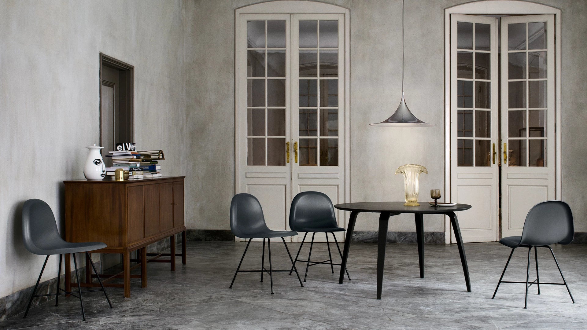 GUBI 2.0 Dining Table by GUBI shown in an interior setting