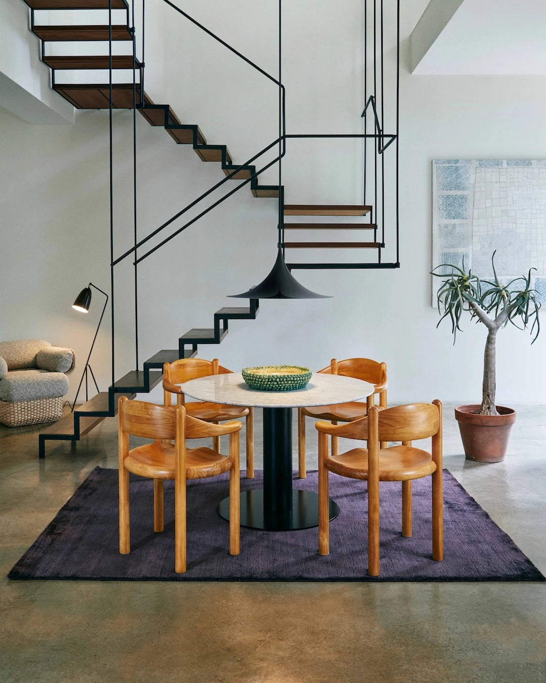 GUBI 2.0 Dining Table - Round by GUBI shown in an interior setting, view 2