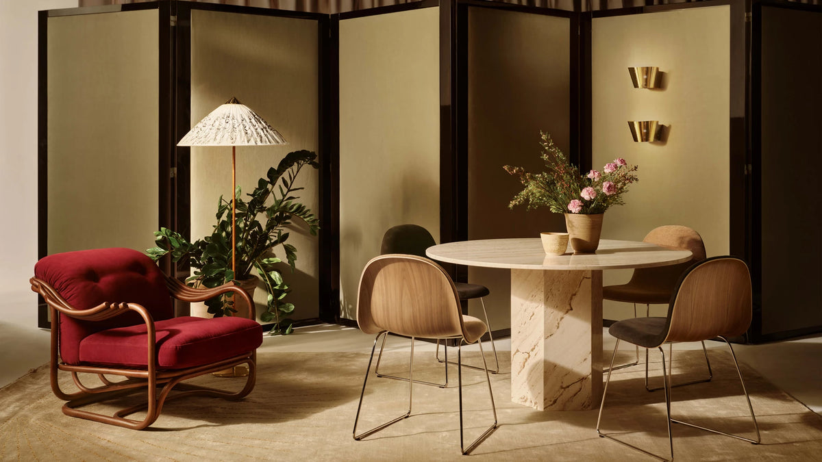 Gubi Chair by GUBI shown in an interior setting