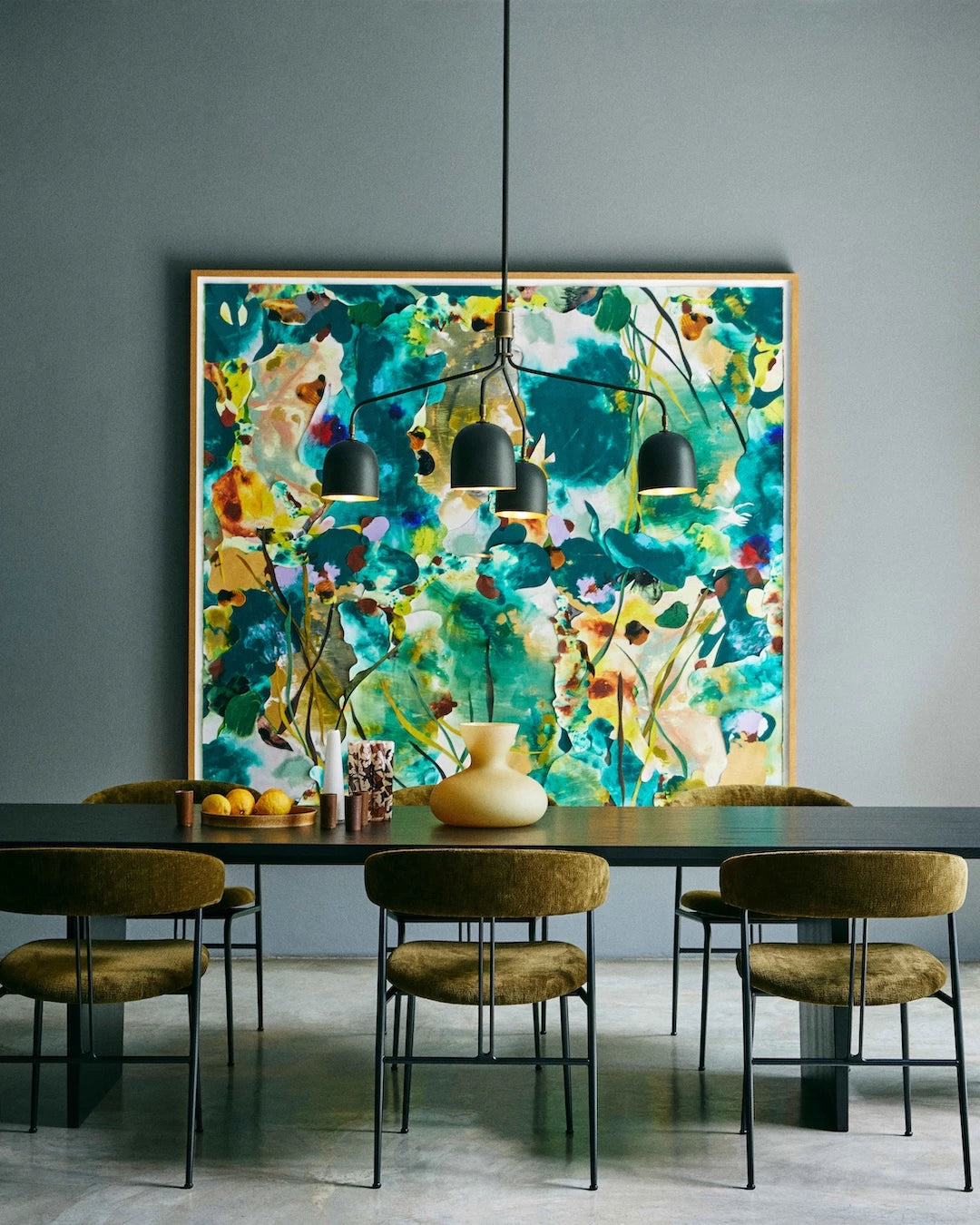 Howard Chandelier by GUBI shown in an interior setting, view 2