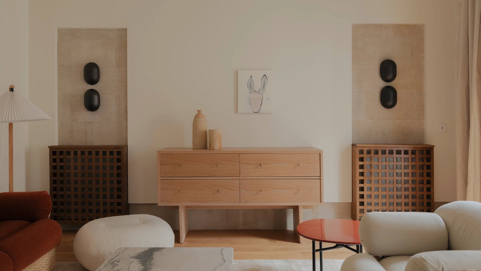 Howard Wall Lamp by GUBI shown in an interior setting