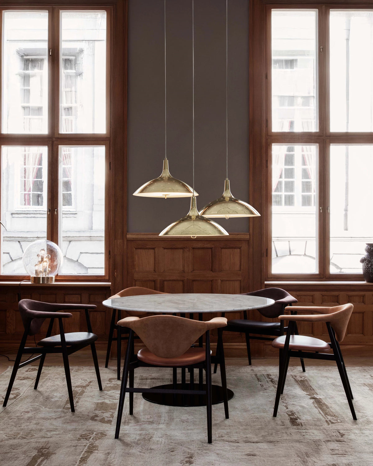 Masculo Dining Chair by GUBI shown in an interior setting, view 2