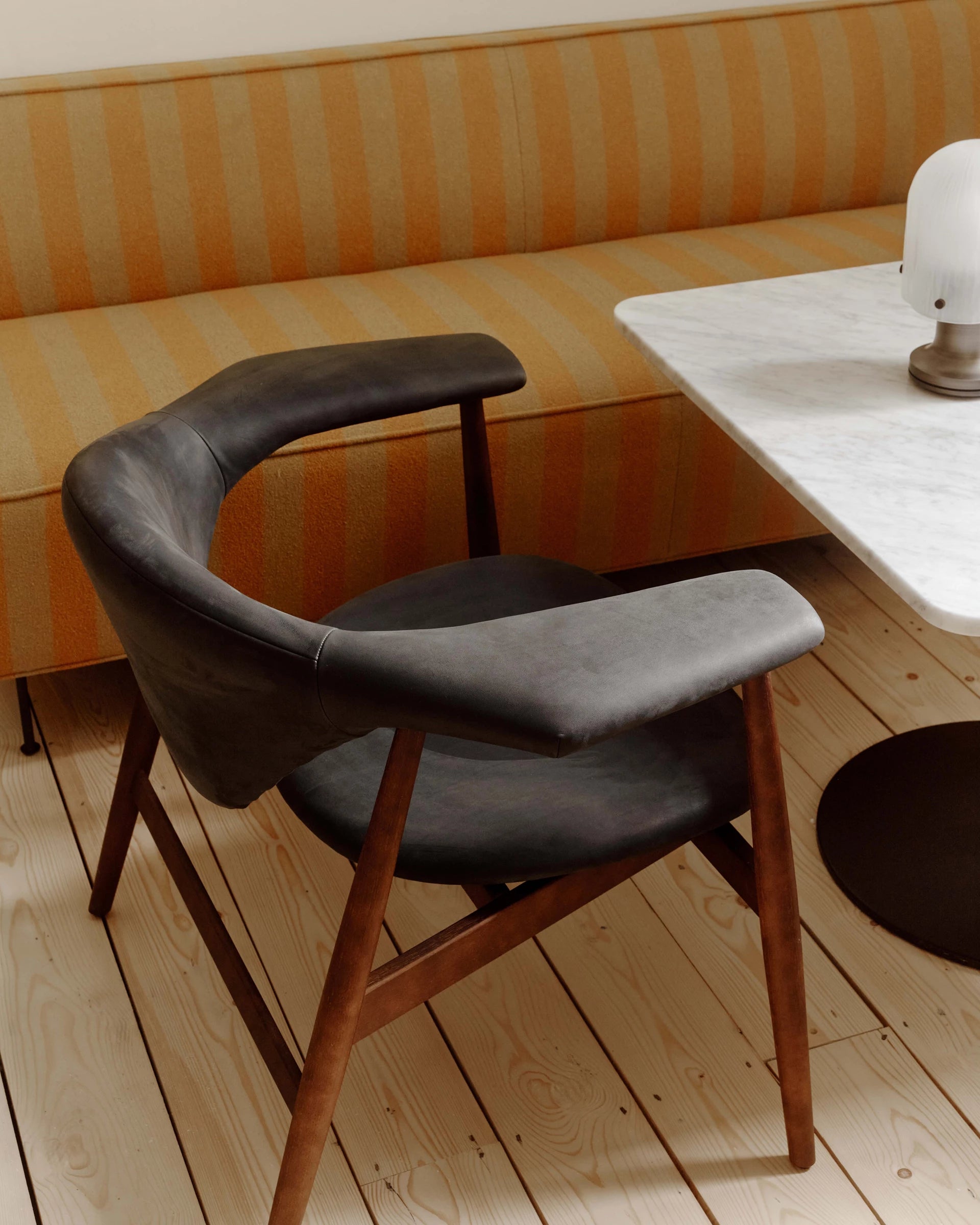 Masculo Dining Chair by GUBI shown in an interior setting, view 3