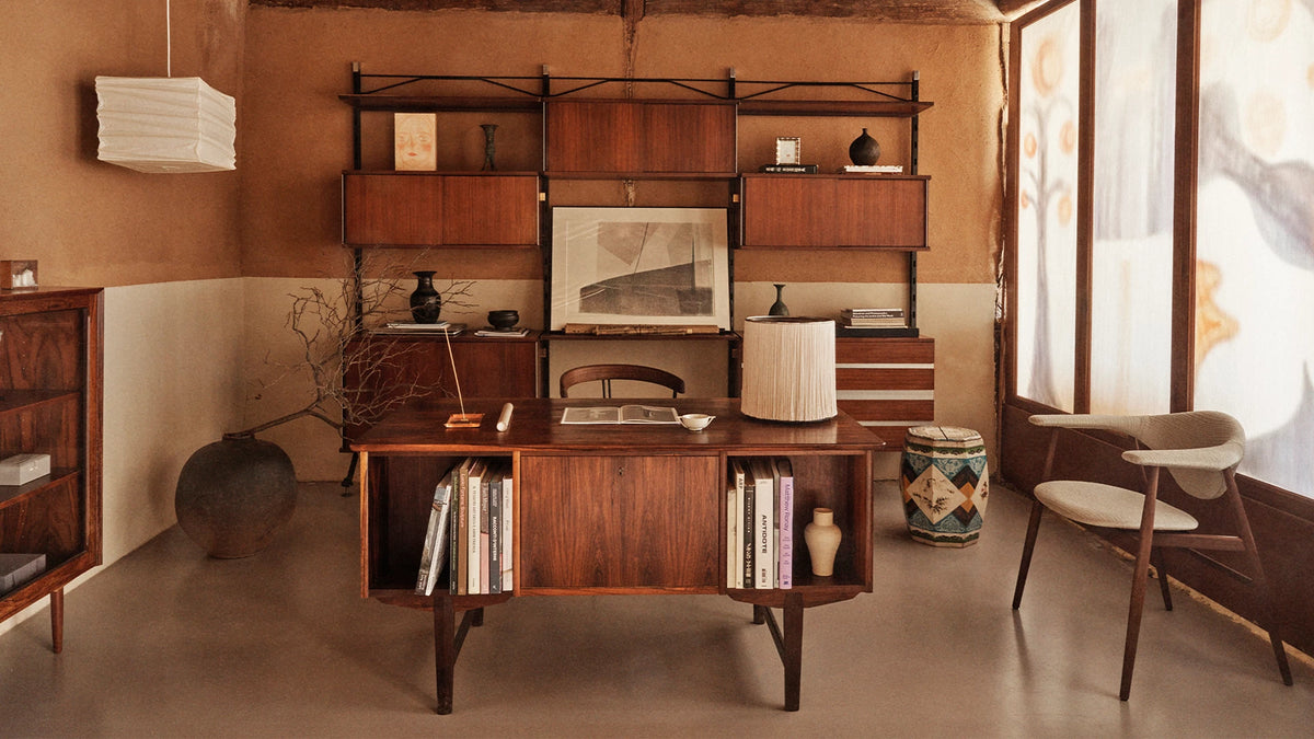 Masculo Lounge Chair by GUBI shown in an interior setting