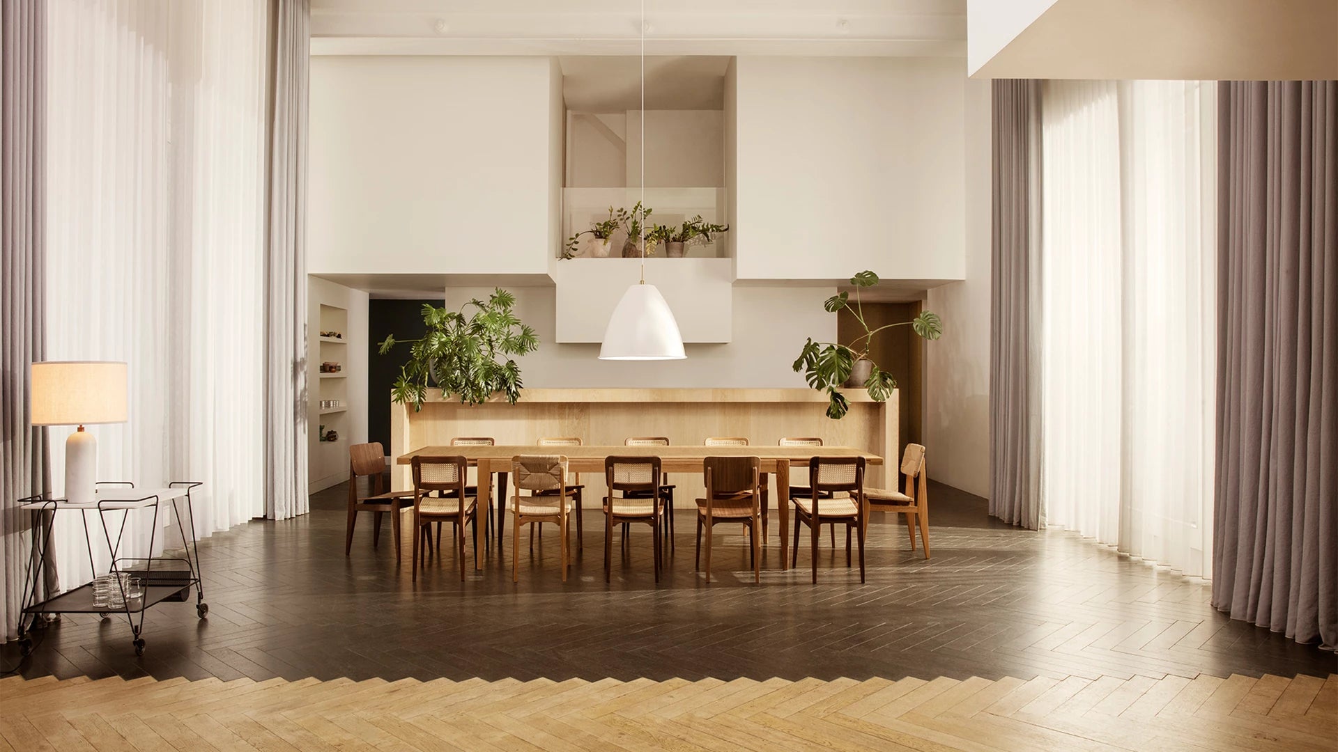 Matégot Trolley by GUBI shown in an interior setting