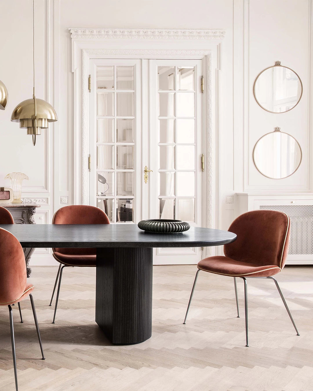 Moon Bar Table by GUBI shown in an interior setting, view 2