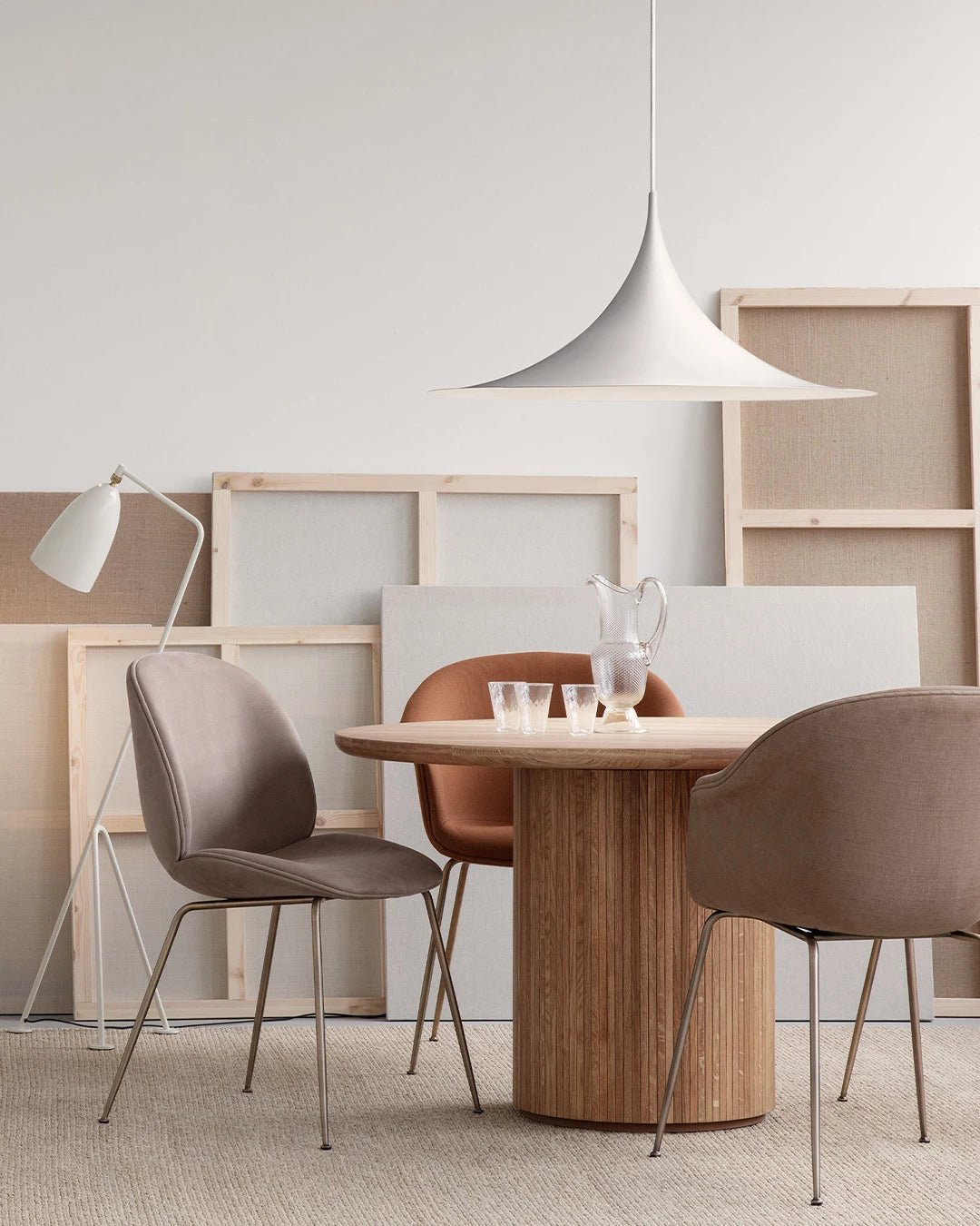 Moon Dining Table by GUBI shown in an interior setting, view 2