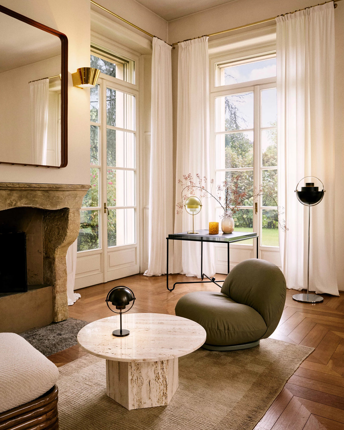Multi-Lite Floor Lamp by GUBI shown in an interior setting, view 2