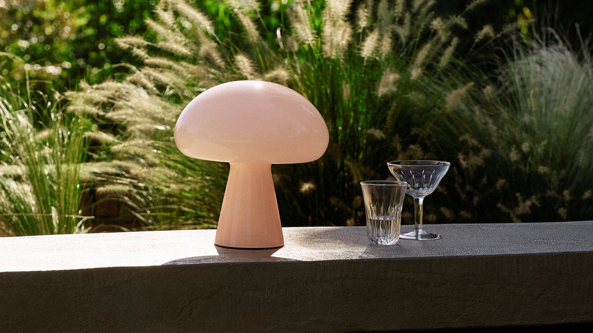 Obello Portable Lamp by GUBI shown in an interior setting, view 2
