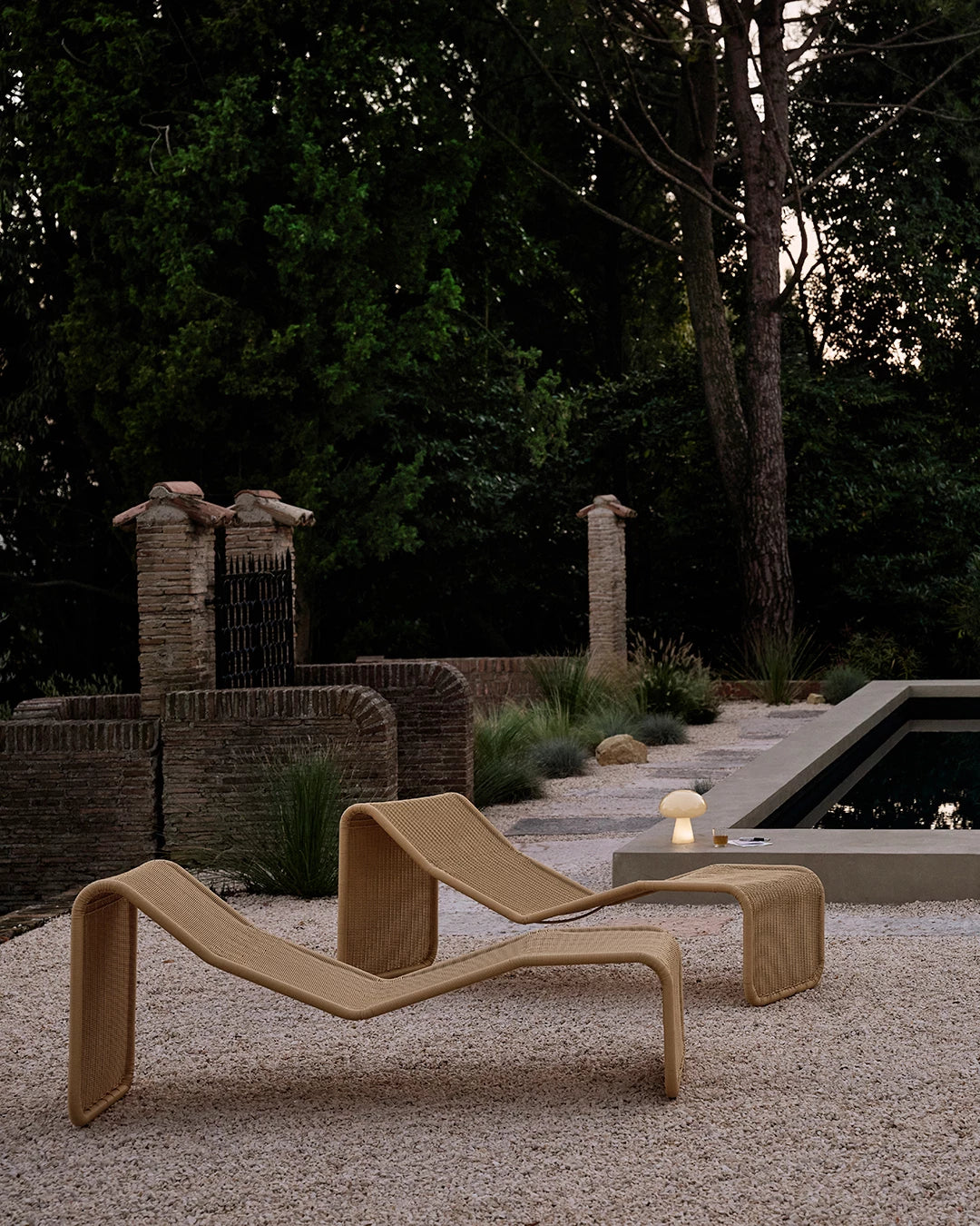P3 Outdoor Lounge Chair by GUBI shown in an interior setting, view 2