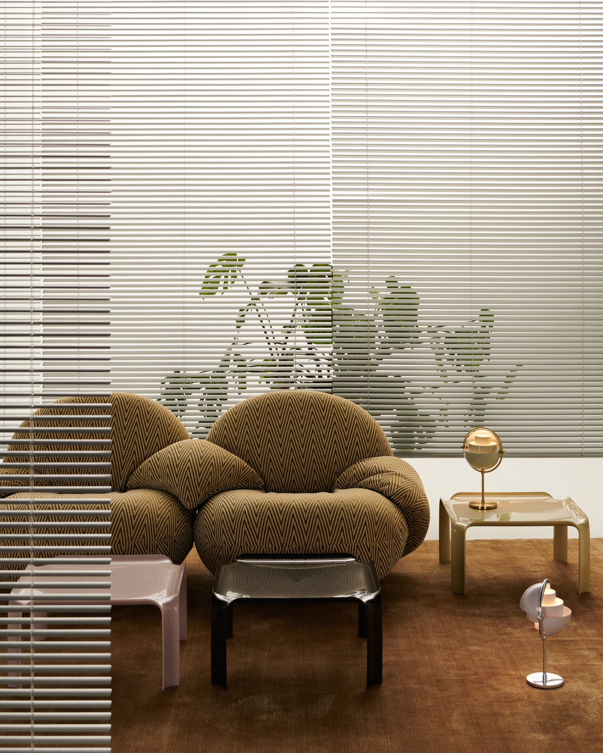 Pacha Outdoor Sofa 2-seater by GUBI shown in an interior setting