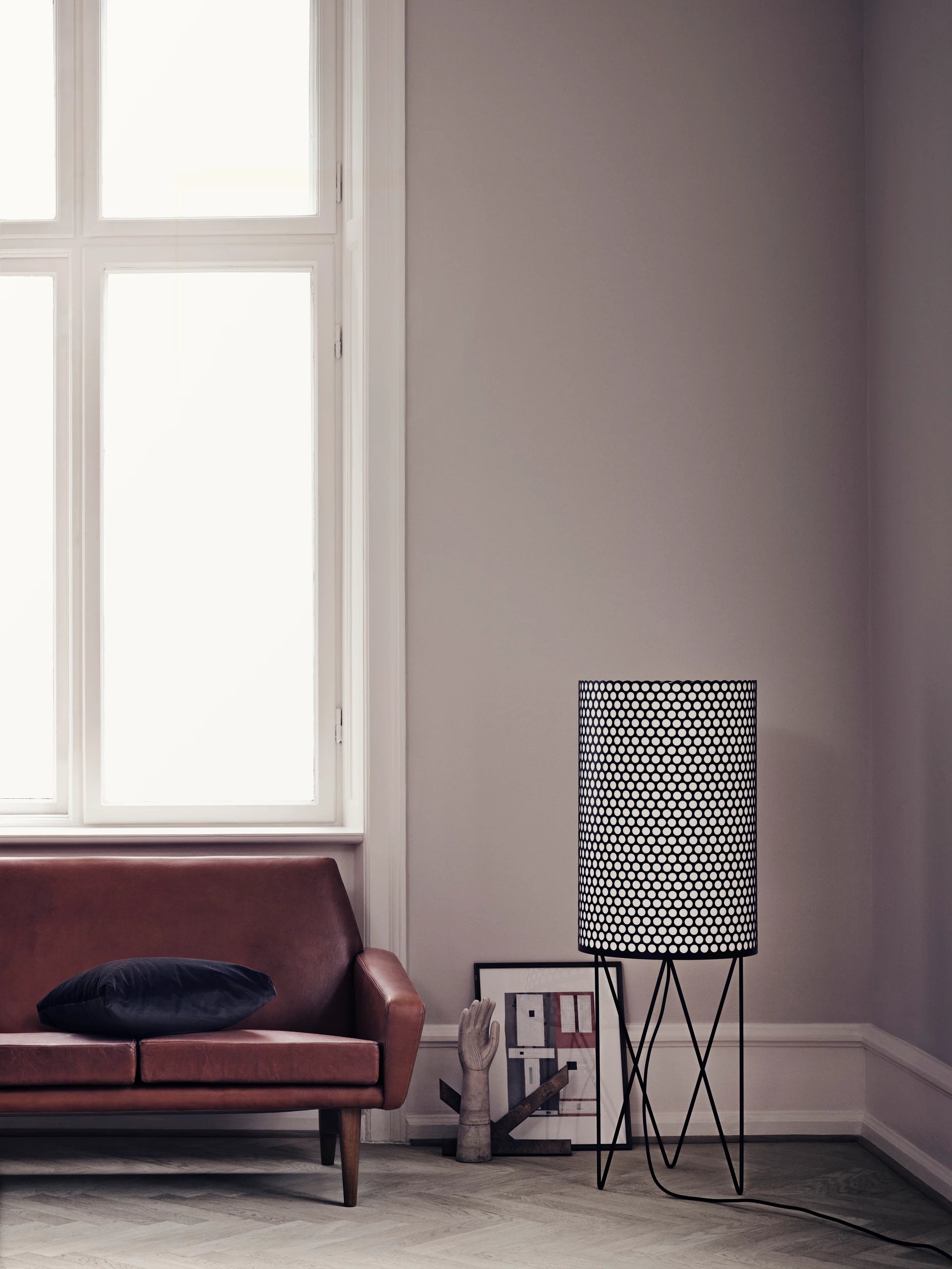 PD2 Floor Lamp by GUBI shown in an interior setting, view 3