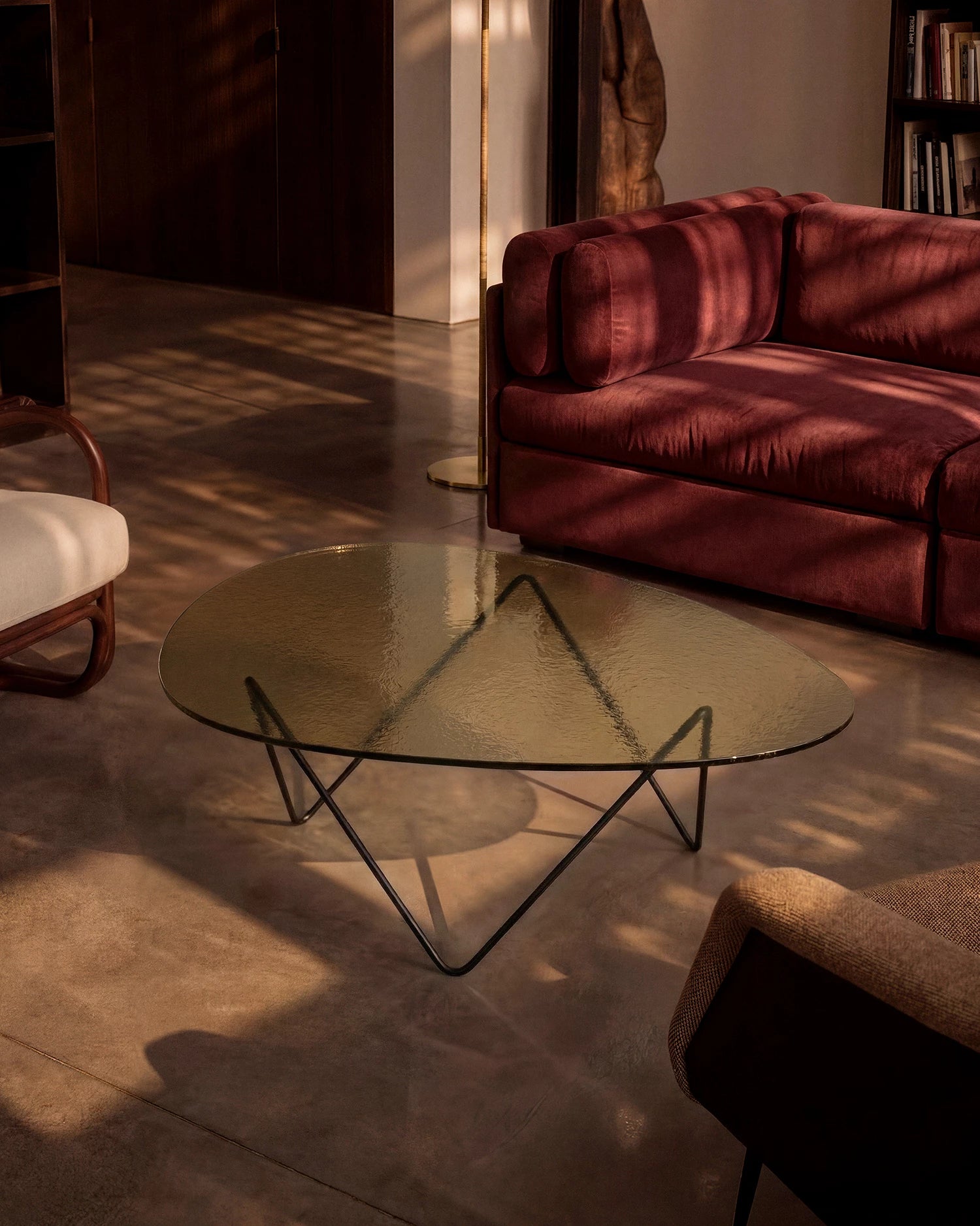 Pedrera Coffee Table by GUBI shown in an interior setting, view 2