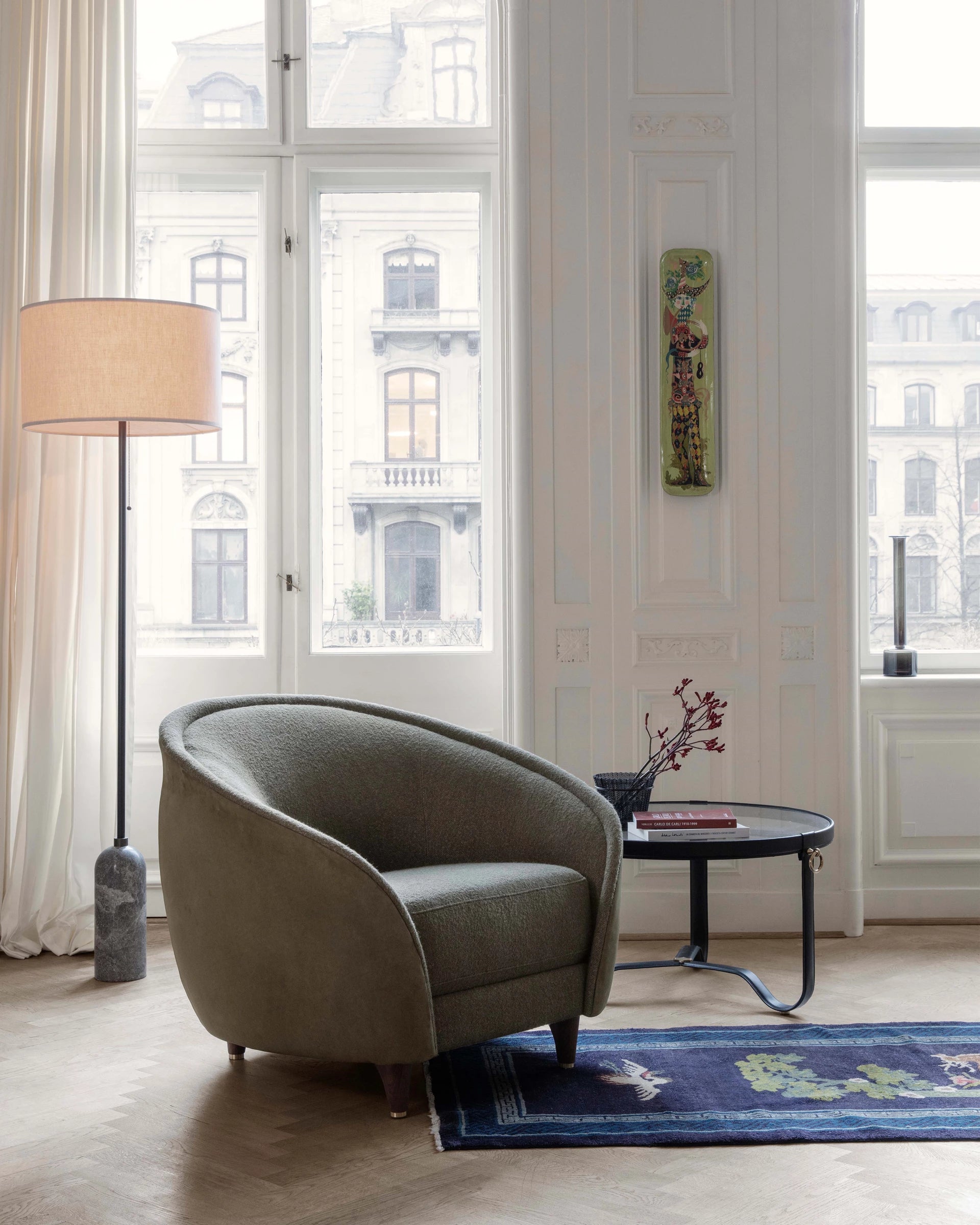 Revers Lounge Chair by GUBI shown in an interior setting, view 4