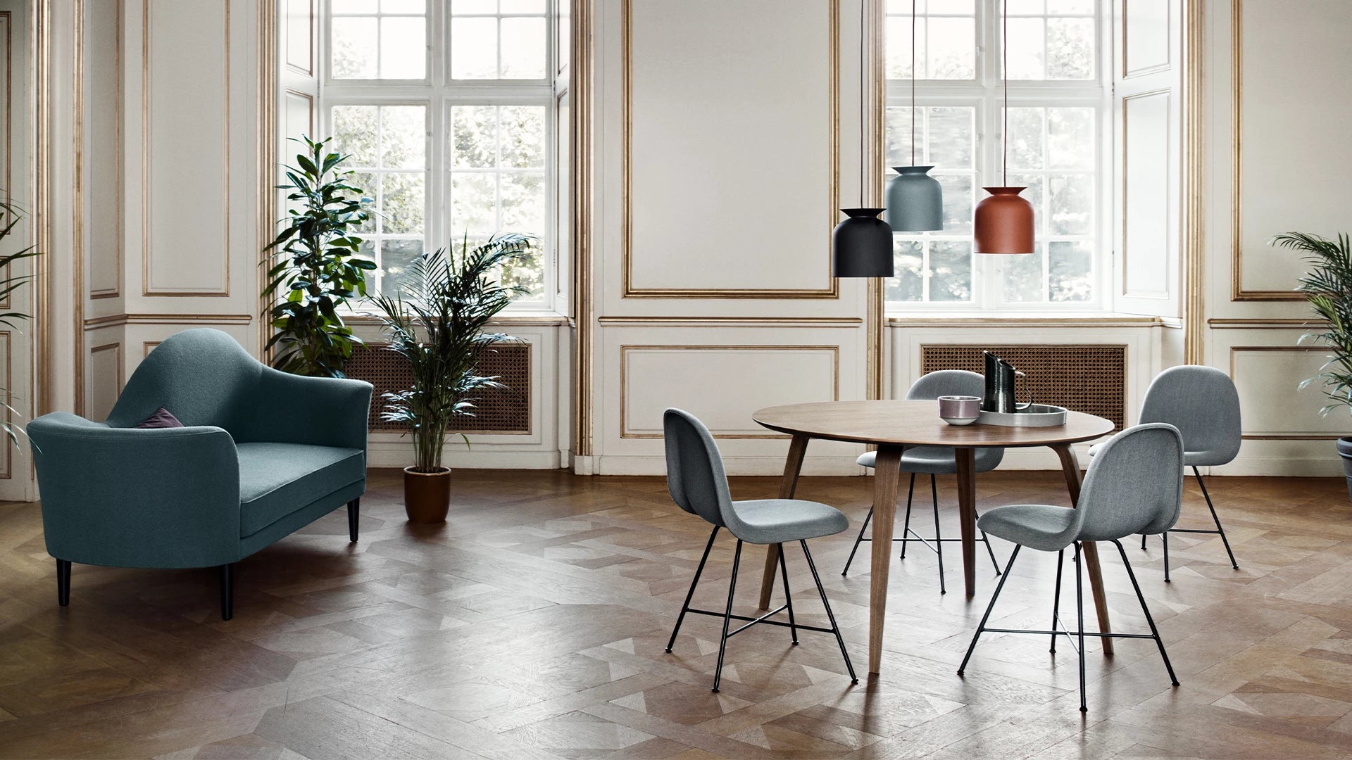 Ronde Pendant by GUBI shown in an interior setting