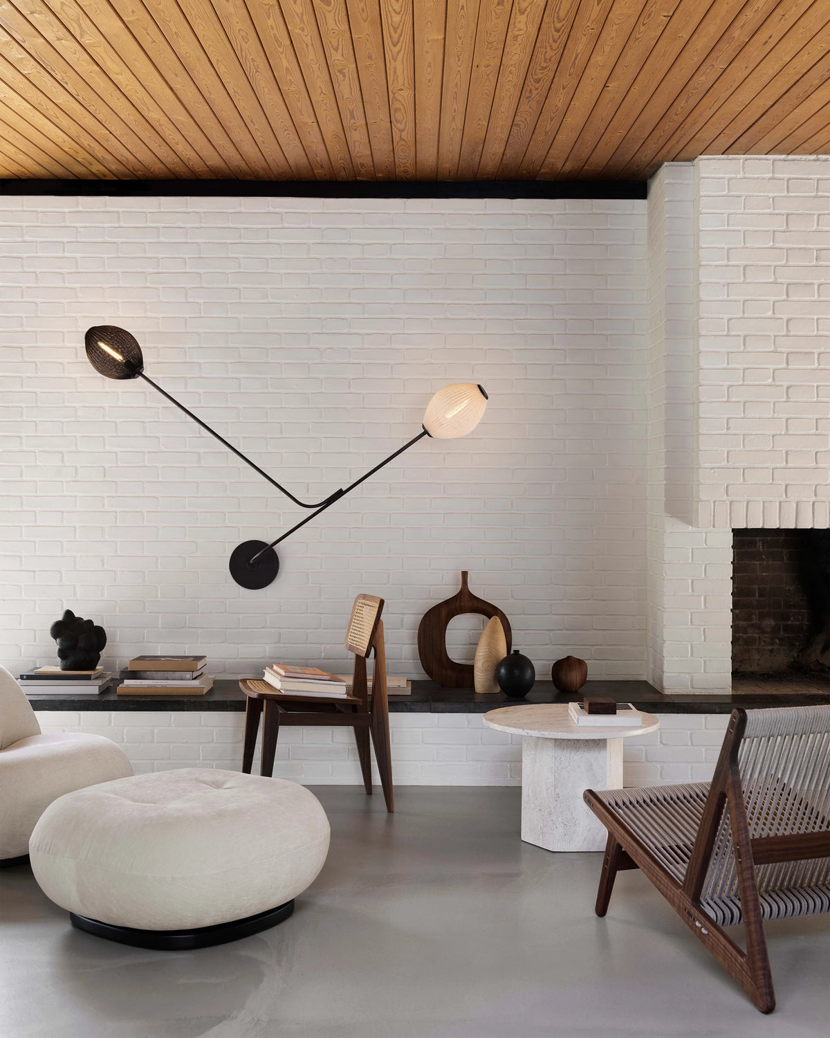 Satellite Wall Lamp by GUBI shown in an interior setting, view 3