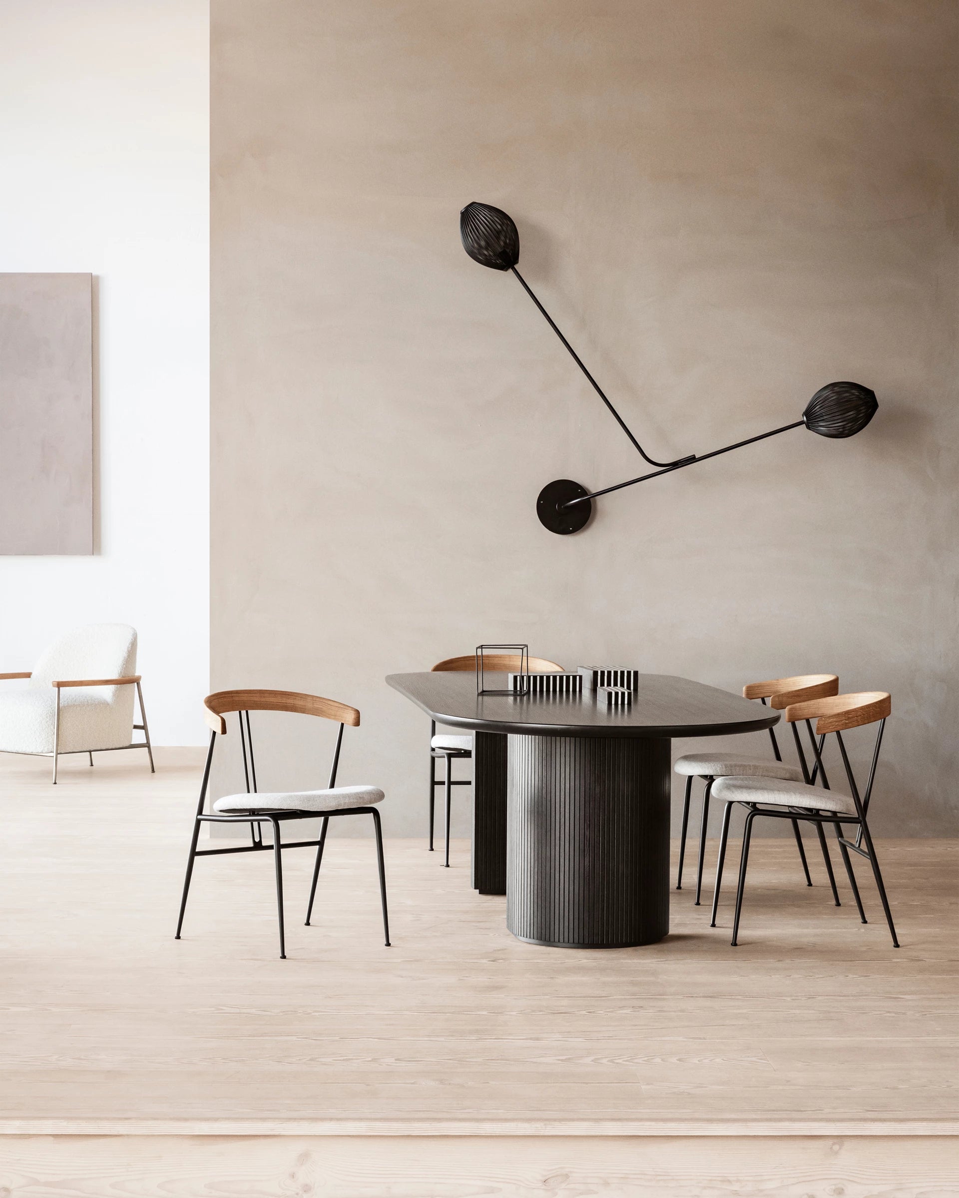 Satellite Wall Lamp by GUBI shown in an interior setting, view 4