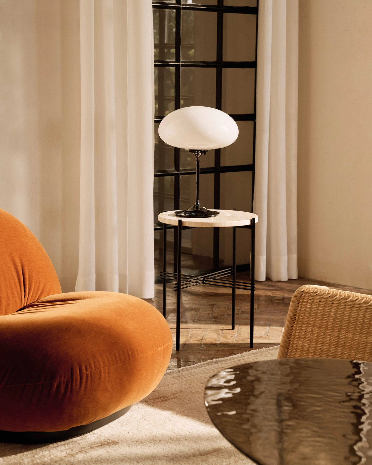 Stemlite Floor Lamp by GUBI shown in an interior setting