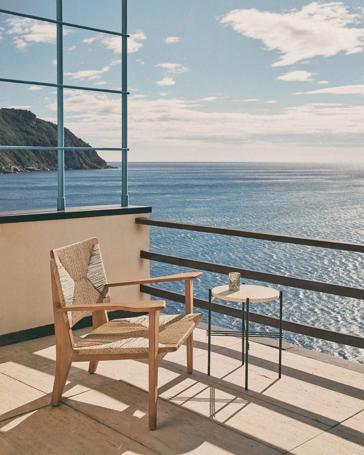 TS Outdoor Side Table by GUBI shown in an interior setting, view 4