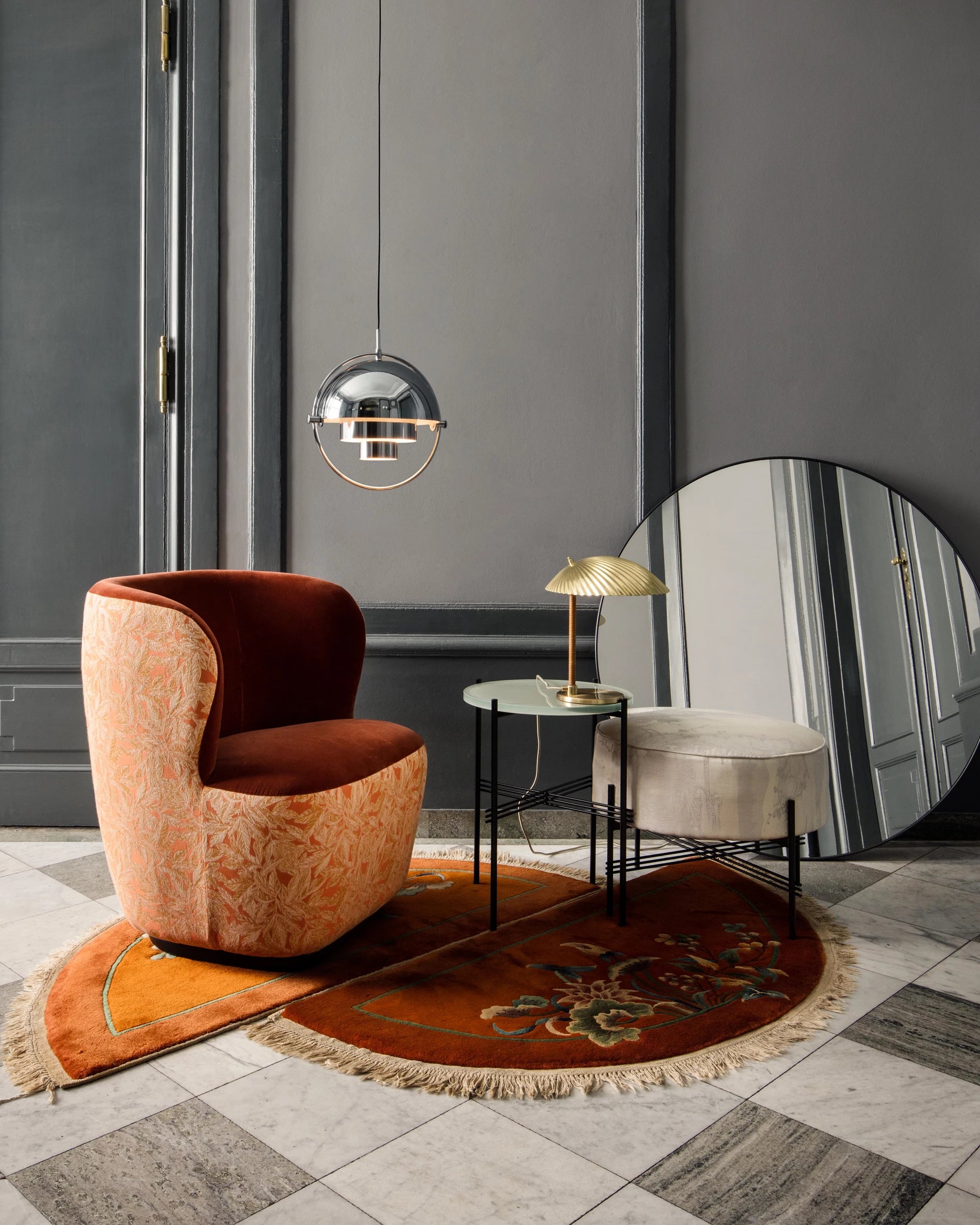 TS Pouffe by GUBI shown in an interior setting