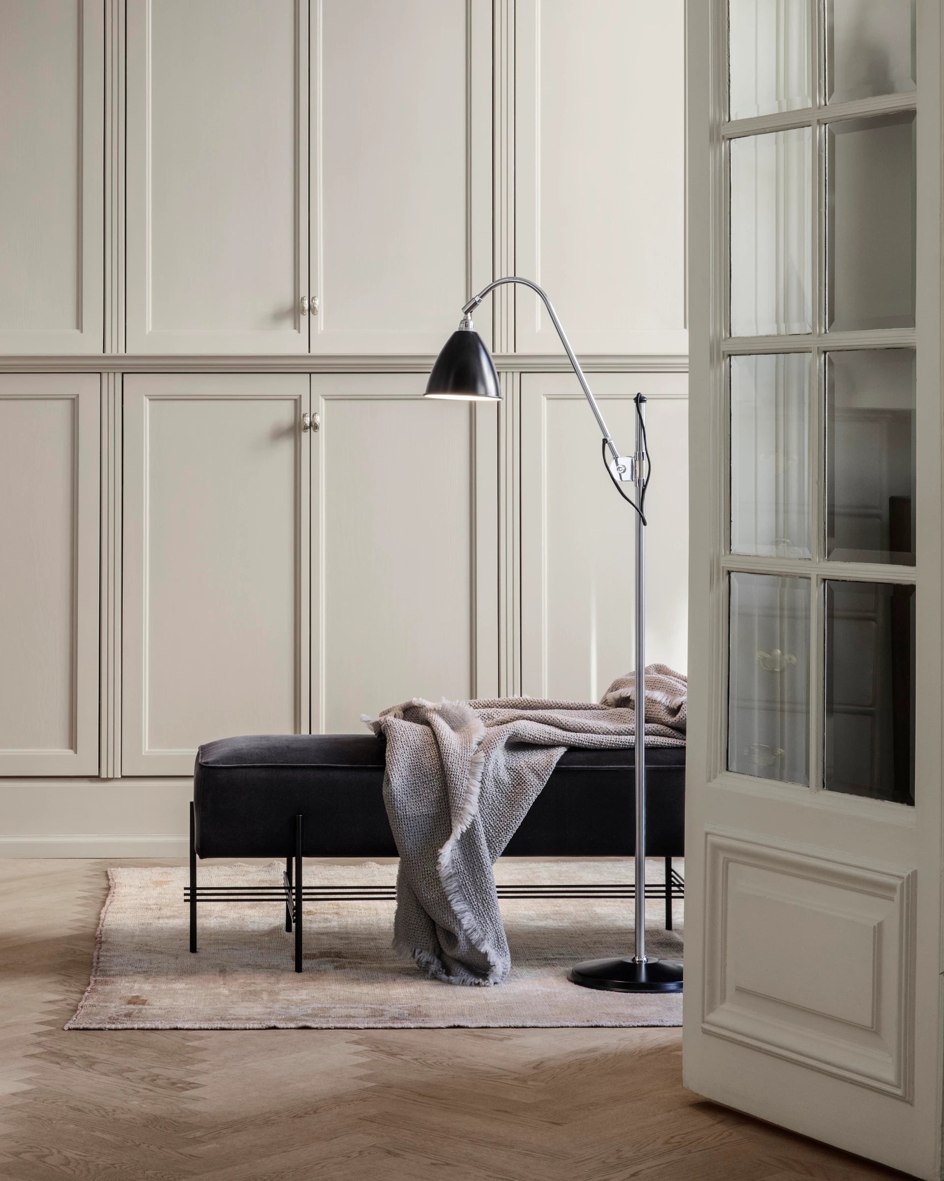 TS Pouffe by GUBI shown in an interior setting, view 2
