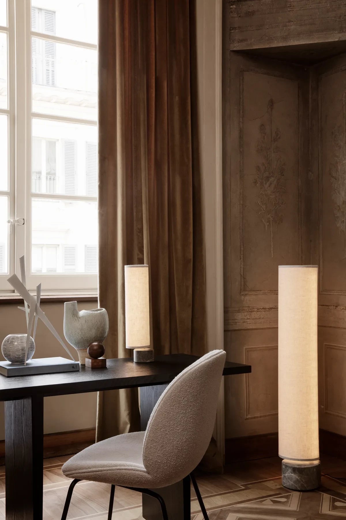 Unbound Floor Lamp by GUBI shown in an interior setting, view 2