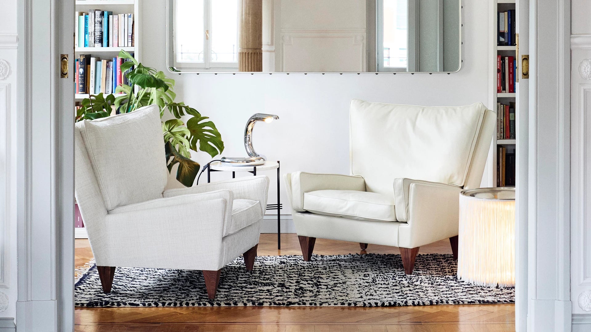 V11 Lounge Chair by GUBI shown in an interior setting, view 1