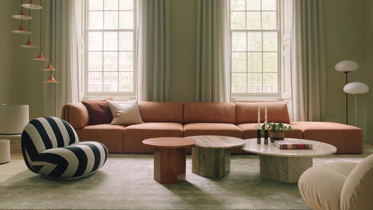 Wonder Back to back by GUBI shown in an interior setting