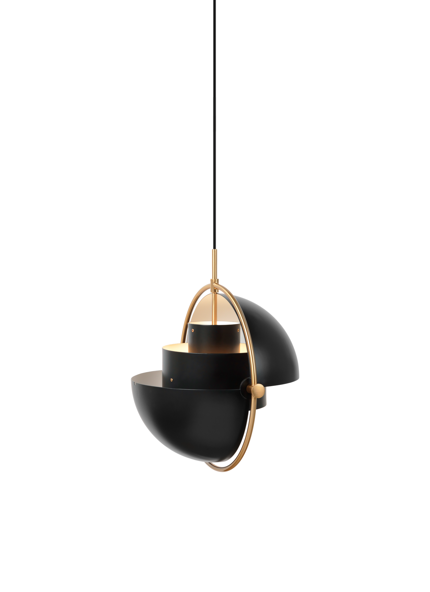 Multi-Lite Pendant — FRT2 Multi-Lite-Pendant Brass Black On