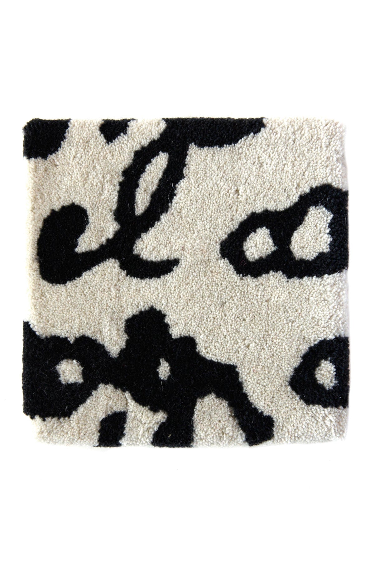 Black on White Manuscrit Rug — nanimarquina