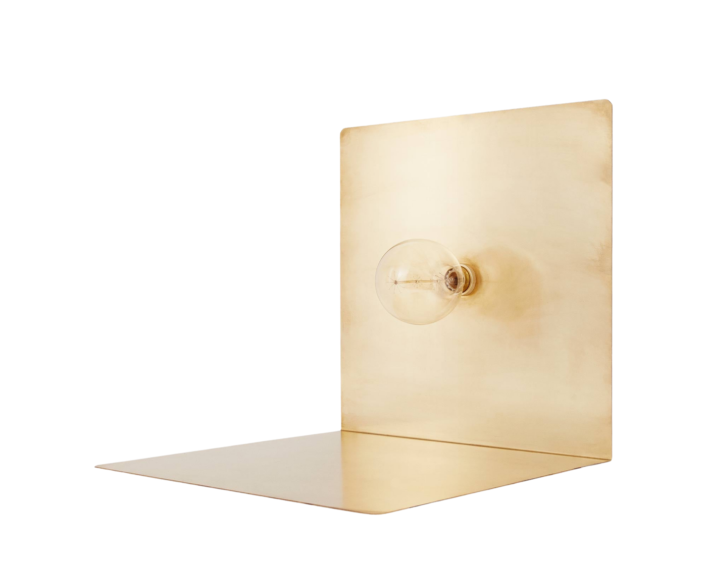 90° Floor Light — Brass — FRAMA