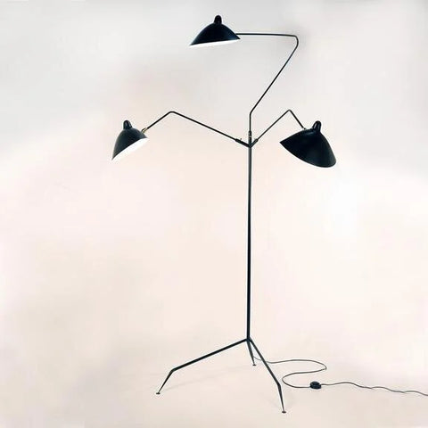 Three-Arm Floor Lamp, Éditions Serge Mouille — source: sergemouille.com