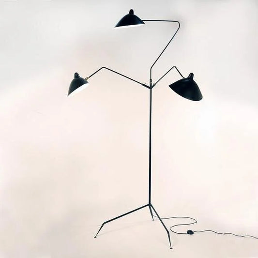 Three-Arm Floor Lamp, Éditions Serge Mouille — source: sergemouille.com