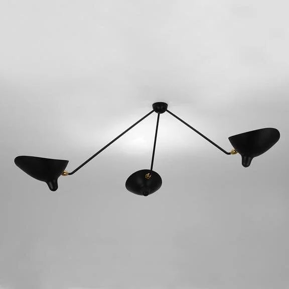 Three-Arm Spider Ceiling Lamp, Éditions Serge Mouille — source: sergemouille.com