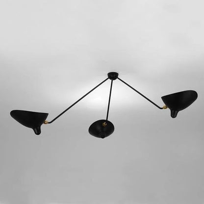 Three-Arm Spider Ceiling Lamp, Éditions Serge Mouille — source: sergemouille.com