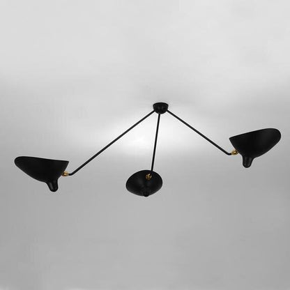 Three-Arm Spider Ceiling Lamp, detail — Éditions Serge Mouille, source: sergemouille.com