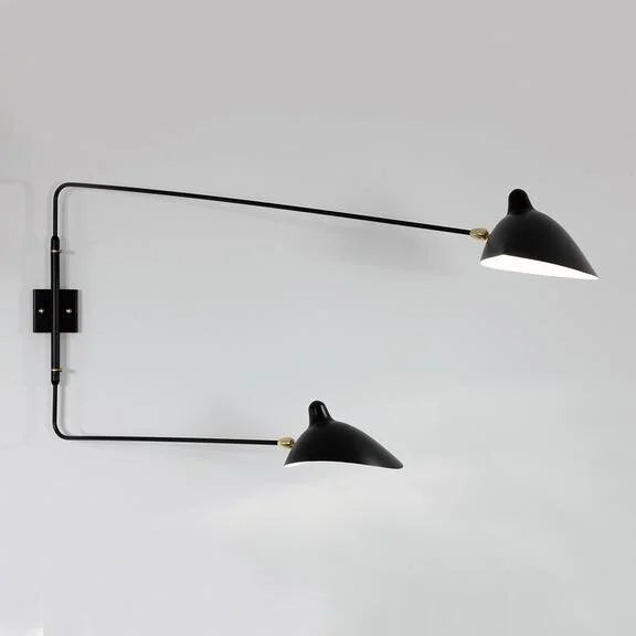 Two-Arm Rotating Wall Sconce, detail — Éditions Serge Mouille, source: sergemouille.com